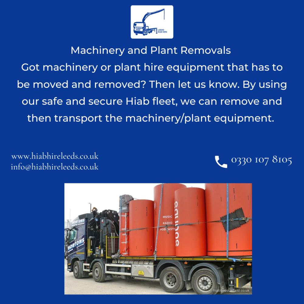 Machinery and Plant Removals