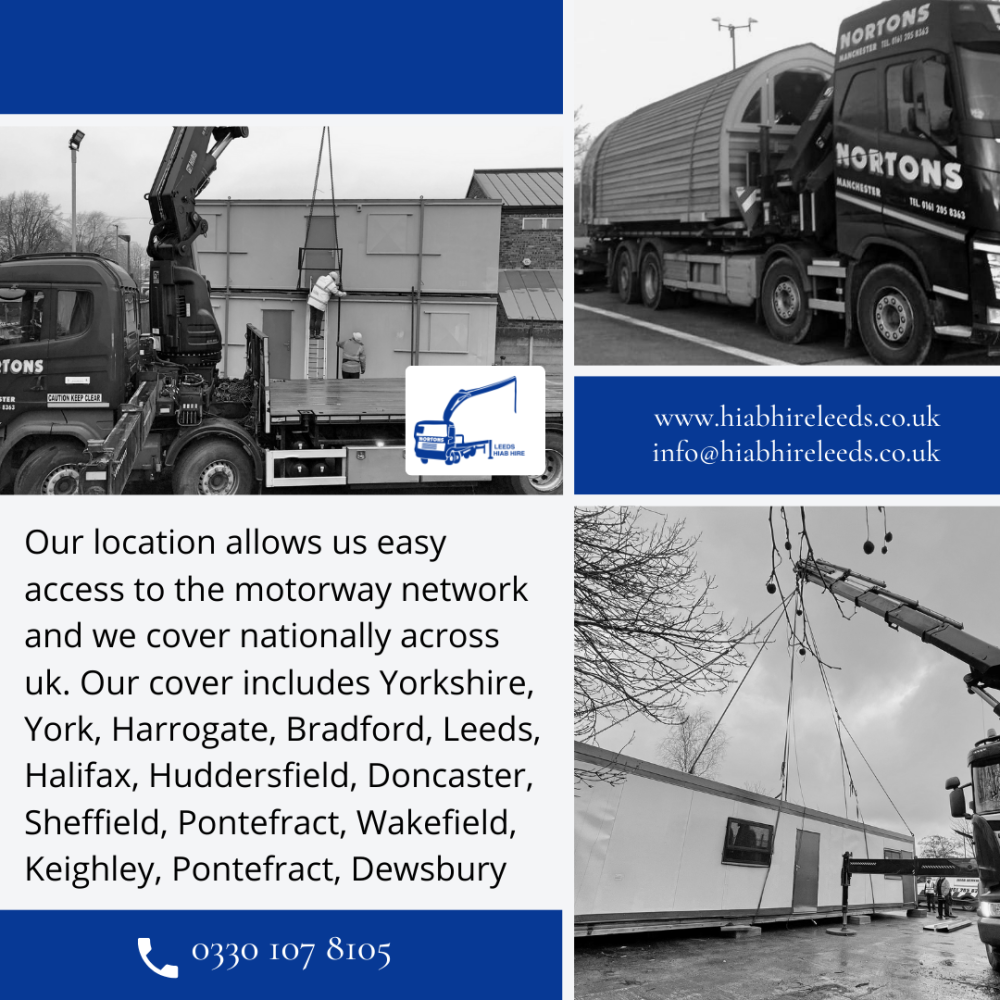 Hiab Transport Yorkshire, Harrogate, Bradford, Leeds, Halifax, Huddersfield, Doncaster, Sheffield, Pontefract, Wakefield