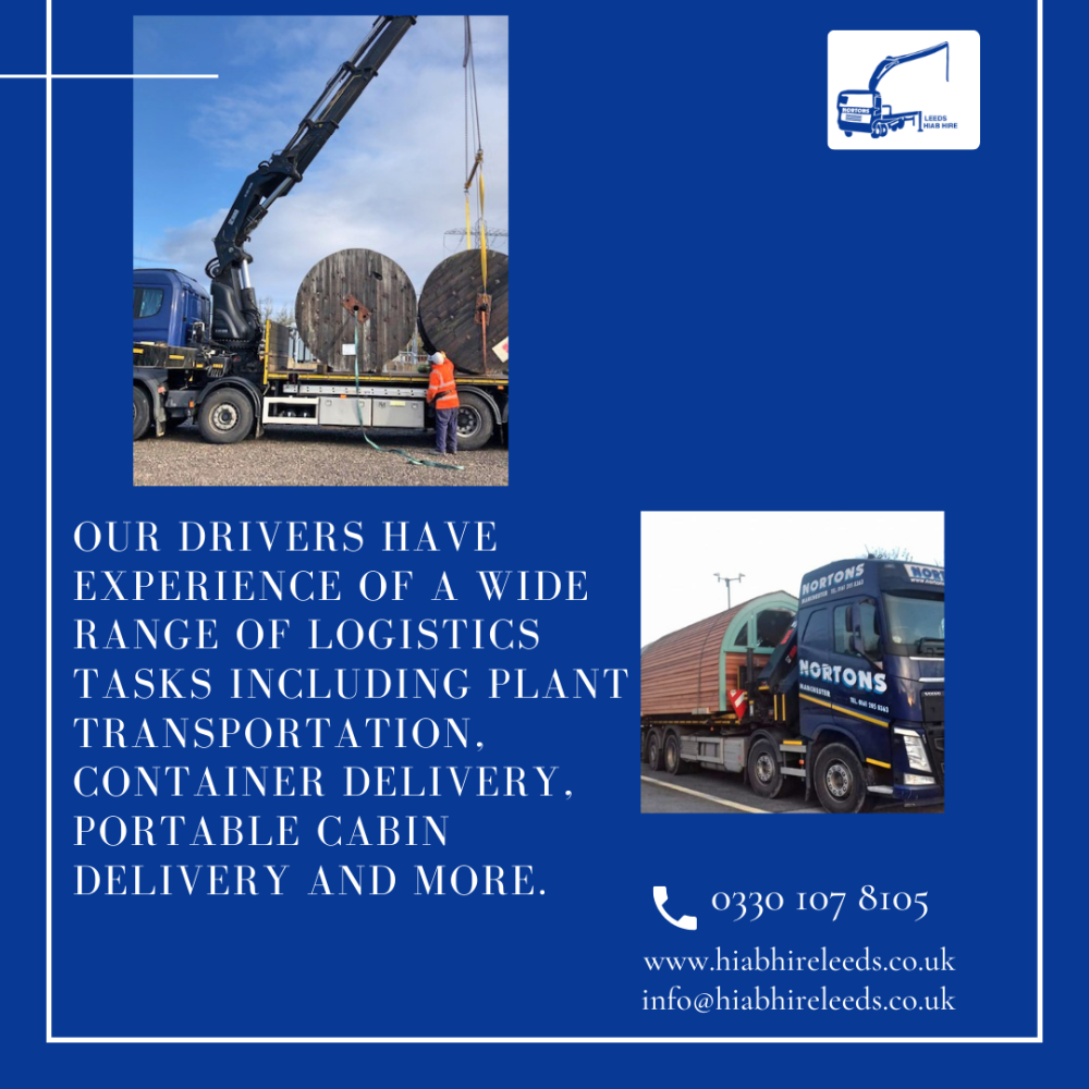 Wide range of Hiab logistics tasks
