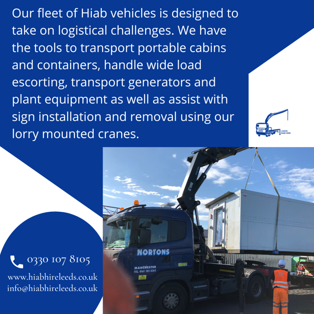 Our Trucks transport portable cabins and containers